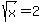 sqrt%28x%29=2