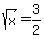 sqrt%28x%29=3%2F2