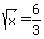 sqrt%28x%29=6%2F3