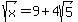 sqrt%28x%29=9%2B4sqrt%285%29