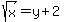 sqrt%28x%29=y%2B2++