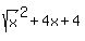 sqrt%28x%29%5E2%2B4x%2B4
