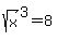 sqrt%28x%29%5E3+=+8