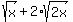 sqrt%28x%29+%2B+2%2Asqrt%282x%29