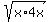 sqrt%28x%2A4x%29