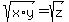 sqrt%28x%2Ay%29=sqrt%28z%29