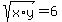 sqrt%28x%2Ay%29+=+6