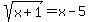 sqrt%28x%2B1%29=x-5
