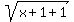 sqrt%28x%2B1%2B1%29