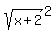 sqrt%28x%2B2%29%5E2