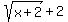 sqrt%28x%2B2%29+%2B+2