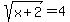 sqrt%28x%2B2%29+=+4