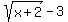 sqrt%28x%2B2%29-3