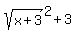 sqrt%28x%2B3%29%5E2%2B3