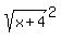 sqrt%28x%2B4%29%5E2