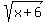 sqrt%28x%2B6%29