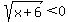 sqrt%28x%2B6%29+%3C0+