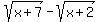 sqrt%28x%2B7%29+-+sqrt%28x%2B2%29