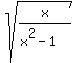 sqrt%28x%2F%28x%5E2-1%29%29