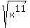 sqrt%28x%5E11%29