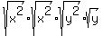 sqrt%28x%5E2%29%2Asqrt%28x%5E2%29%2Asqrt%28y%5E2%29%2Asqrt%28y%29