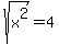 sqrt%28x%5E2%29+=+4