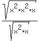 sqrt%28x%5E2%2Ax%5E2%2Ax%29%2Fsqrt%28x%5E2%2Ax%29
