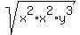 sqrt%28x%5E2%2Ax%5E2%2Ay%5E3%29