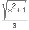 sqrt%28x%5E2%2B1%29%2F3