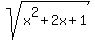 sqrt%28x%5E2%2B2x%2B1%29