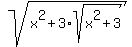 sqrt%28x%5E2%2B3%2Asqrt%28x%5E2%2B3%29%29