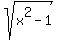 sqrt%28x%5E2-1%29