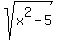 sqrt%28x%5E2-5%29