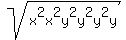 sqrt%28x%5E2x%5E2y%5E2y%5E2y%5E2y%29