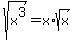 sqrt%28x%5E3%29=x%2Asqrt%28x%29