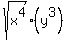 sqrt%28x%5E4%29%28y%5E3%29