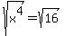 sqrt%28x%5E4%29=sqrt%2816%29