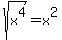 sqrt%28x%5E4%29=x%5E2
