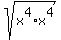 sqrt%28x%5E4%2Ax%5E4%29