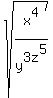 sqrt%28x%5E4%2Fy%5E3+z%5E5%29
