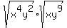 sqrt%28x%5E4y%5E2%29%2Asqrt%28xy%5E9%29