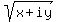 sqrt%28x+%2B+iy%29