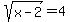 sqrt%28x+-+2%29+=+4