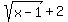 sqrt%28x-1%29%2B2