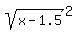 sqrt%28x-1.5%29%5E2