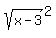 sqrt%28x-3%29%5E2