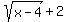 sqrt%28x-4%29%2B2