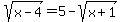 sqrt%28x-4%29+=+5-sqrt%28x%2B1%29