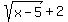 sqrt%28x-5%29+%2B+2