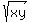sqrt%28xy%29+